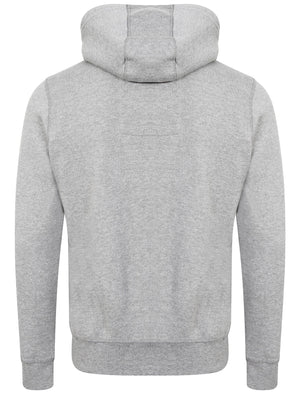 Fox Creek Layered Pullover Hoodie with Borg Lined Hood in Light Grey Marl - Tokyo Laundry