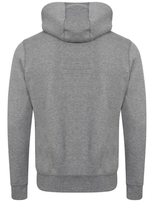 Fox Creek Layered Pullover Hoodie with Borg Lined Hood in Mid Grey Marl - Tokyo Laundry