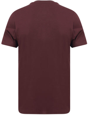 Fox Motif Cotton Jersey T-Shirt In Vintage Wine - Tokyo Laundry