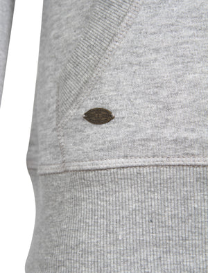 Franklin Valley Cowl Neck Pullover Hoodie in Light Grey Marl - Tokyo Laundry