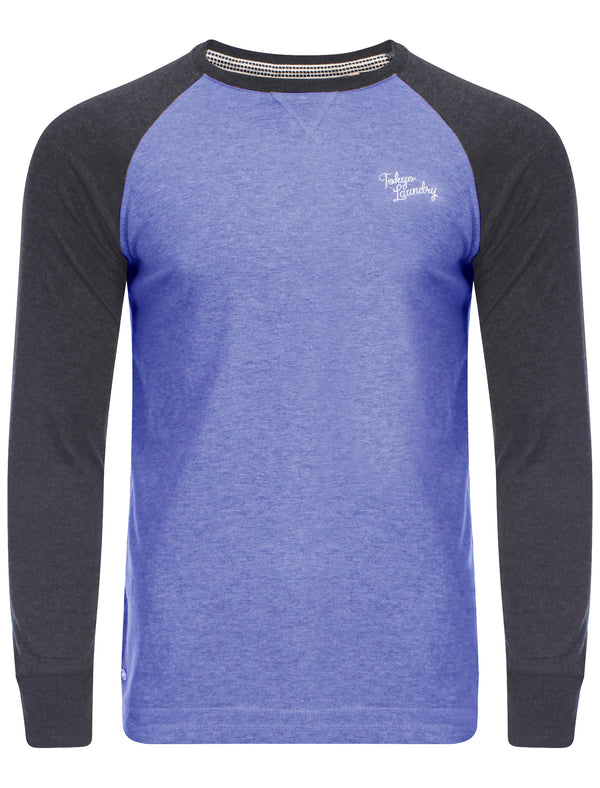 Fremont Cove Baseball Top in Mood Indigo Marl - Tokyo Laundry