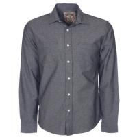 Fremont long sleeve chambray shirt in grey - Tokyo Laundry