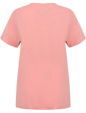 Womens Crew Neck Cotton Jersey T-Shirt In Brandied Apricot - Tokyo Laundry