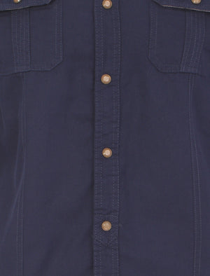 Tokyo Laundry Gallagher navy shirt