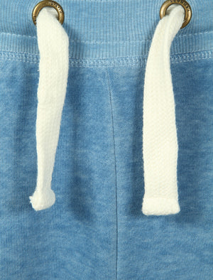 Garnet Burnout Sweat Shorts in Cornflower Blue - Tokyo Laundry