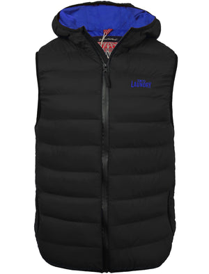 Gaviota Quilted Hooded Gilet in Black - Tokyo Laundry