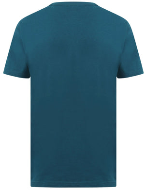 Genuine Motif Cotton T-Shirt In Gibralter Sea - Tokyo Laundry