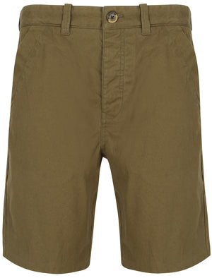 Ginak Essential Cotton Twill Chino Shorts in Military Olive - Tokyo Laundry