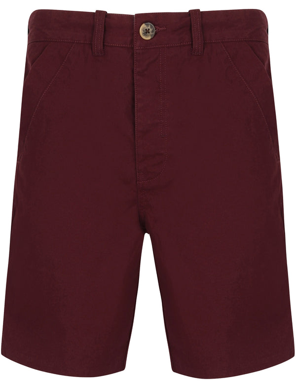 Ginak Essential Cotton Twill Chino Shorts in Windsor Wine - Tokyo Laundry