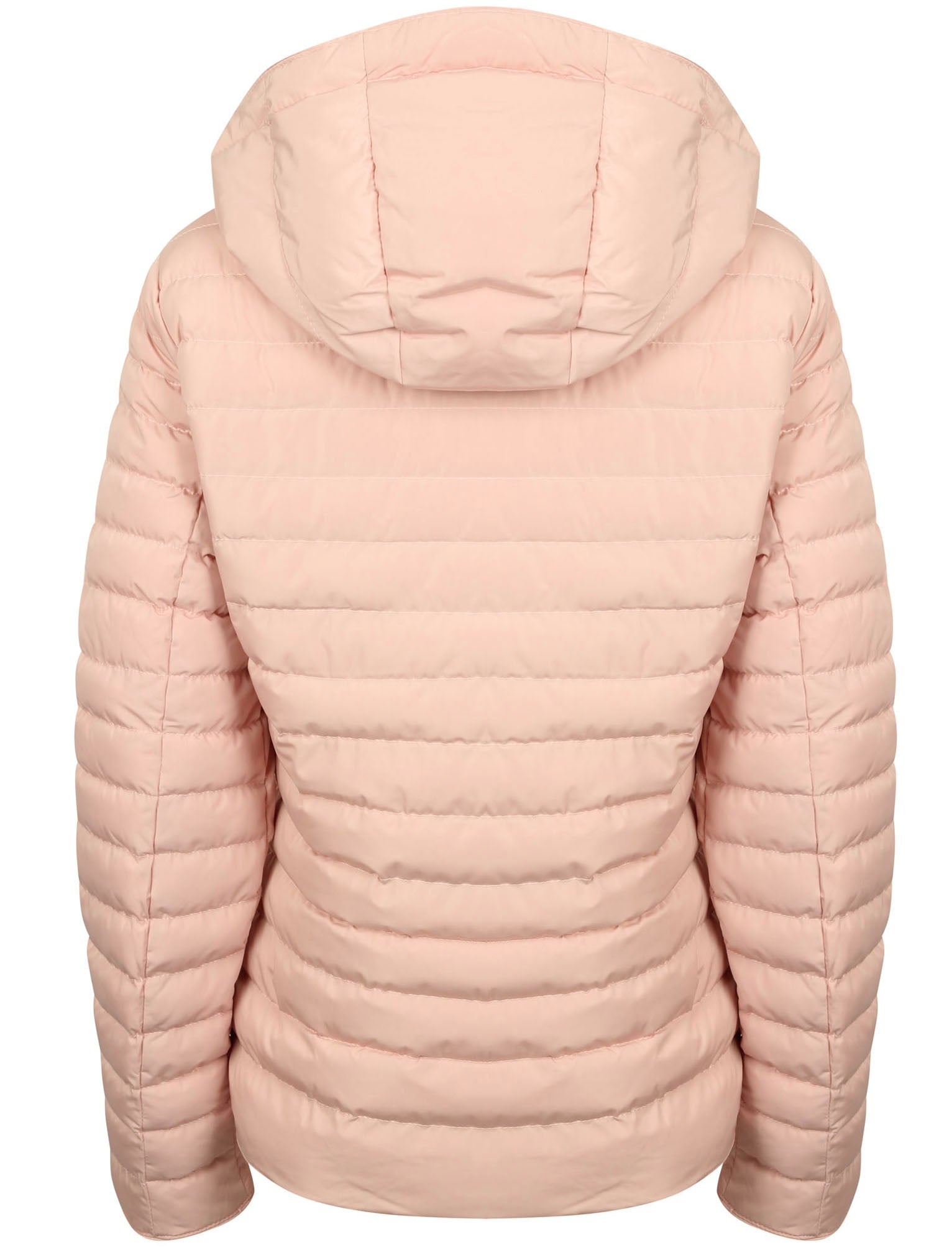 Ginger 2 Quilted Hooded Puffer Jacket in Blush Pink Tokyo Laundry
