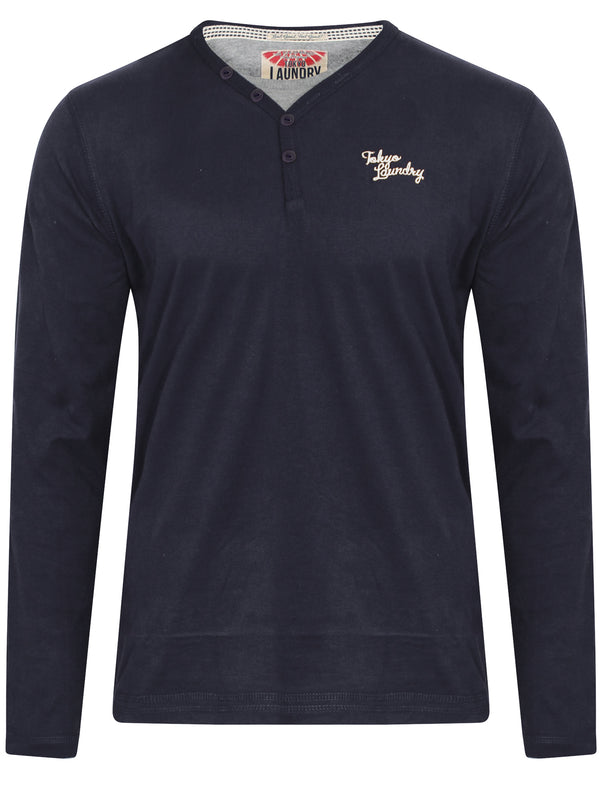 Glen Valley Long Sleeve T-Shirt in Dark Navy - Tokyo Laundry