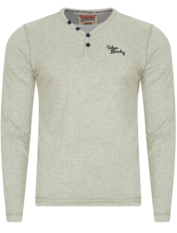Glen Valley Long Sleeve T-Shirt in Oatgrey Marl - Tokyo Laundry