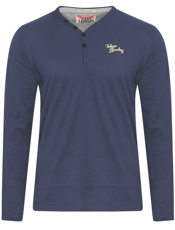 Glen Valley Long Sleeve T-Shirt in Vintage Indigo - Tokyo Laundry
