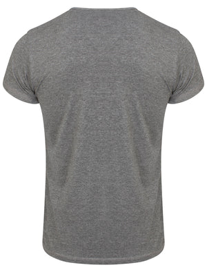 Glenbrook mock insert t-shirt mid grey marl - Tokyo Laundry