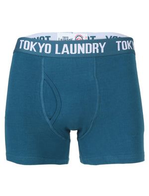 Tokyo Laundry Greenberg blue & oxblood boxers ( 2 Pack)