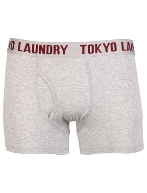 Tokyo Laundry Greenberg grey & navy boxers ( 2 Pack)