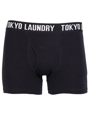 Tokyo Laundry Greenberg grey & navy boxers ( 2 Pack)