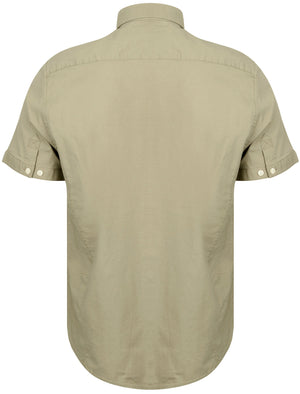 Grosvenor Short Sleeve Cotton Shirt in Sage - Tokyo Laundry