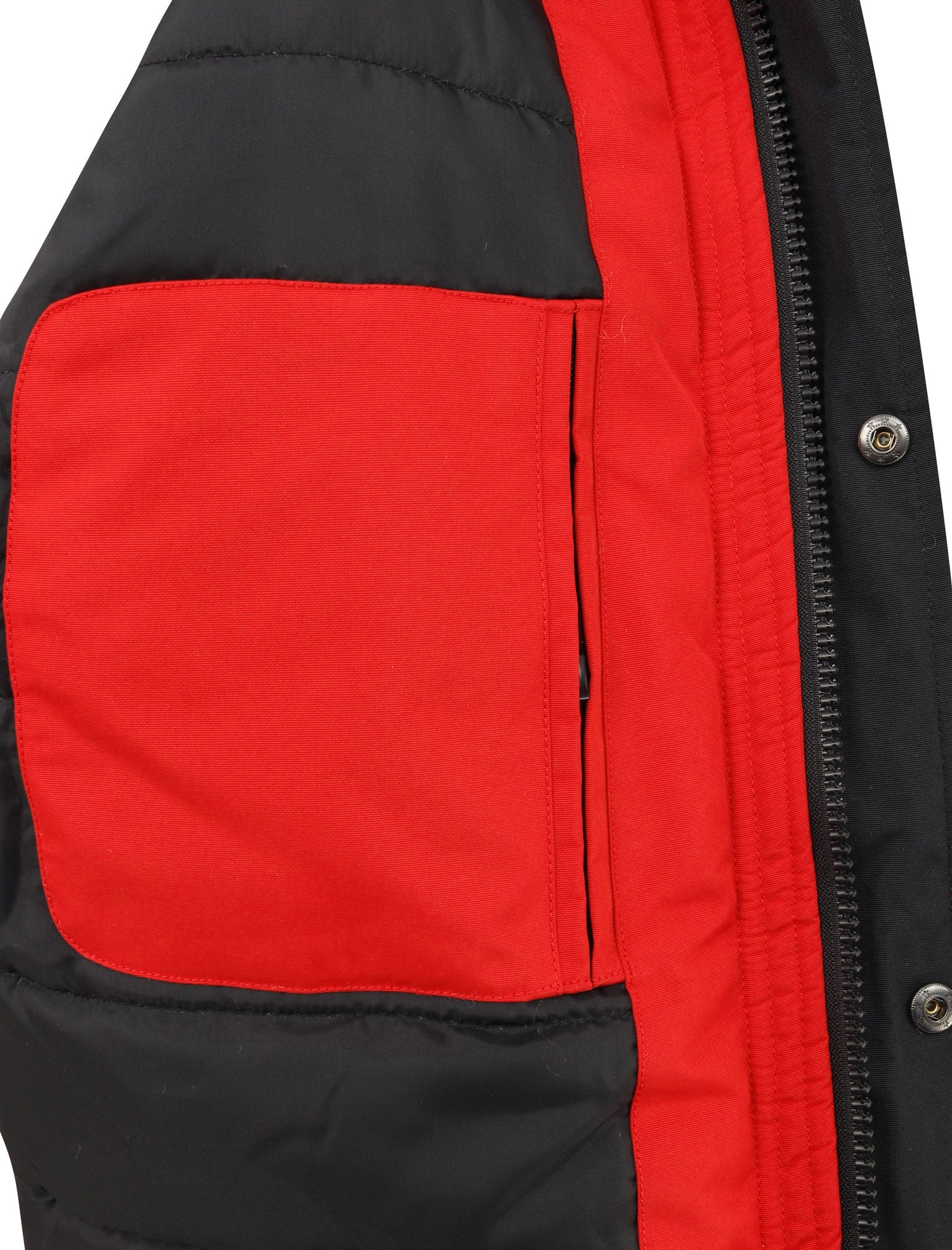Haakon Colour Block Utility Parka Coat with Faux Fur Lined Haakon Colour Block Utility Parka Coat with Faux Fur Lined