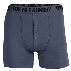 Haddo ( 2 Pack ) Boxer Shorts Set in Vintage Indigo / Black - Tokyo Laundry