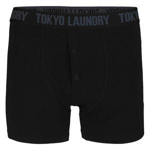 Haddo ( 2 Pack ) Boxer Shorts Set in Vintage Indigo / Black - Tokyo Laundry