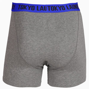 Hall ( 2 Pack ) Boxer Shorts Set in Paradise Pink / Deep Blue - Tokyo Laundry
