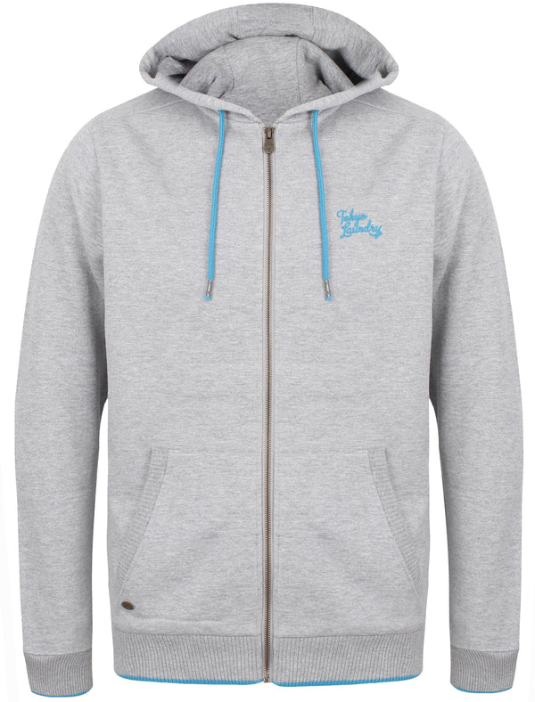 Hanover Zip Through Hoodie In Light Grey Marl - Tokyo Laundry