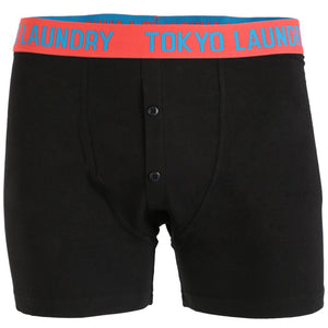 Harden (2 Pack) Boxer Shorts Set in Red Sky / Marble Blue - Tokyo Laundry