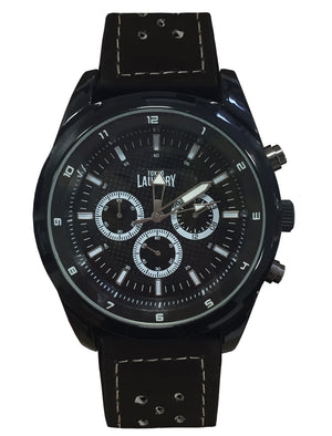 Harris Chronograph Dial Analogue Watch in Black - Tokyo Laundry