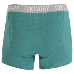 Hartfield (2 Pack) Boxer Shorts Set in Seaweed / Light Grey Marl - Tokyo Laundry