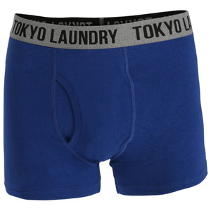 Hartfield (2 Pack) Boxer Shorts Set in Sapphire / Black - Tokyo Laundry