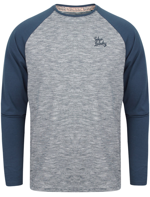 Harwood Raglan Long Sleeve Top In Medieval Blue - Tokyo Laundry