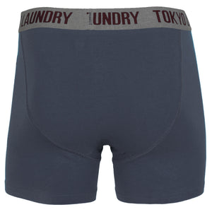 Haven (2 Pack) Boxer Shorts Set in Vintage Indigo / Black - Tokyo Laundry
