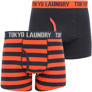 Haverfield 2 (2 Pack) Boxer Shorts Set Paprika / True Navy - Tokyo Laundry