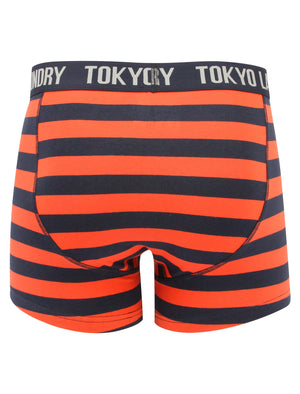 Haverfield 2 (2 Pack) Boxer Shorts Set Paprika / True Navy - Tokyo Laundry