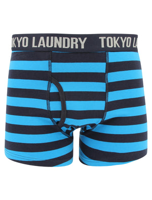 Haverfield 2 (2 Pack) Boxer Shorts Set Swedish Blue / True Navy - Tokyo Laundry