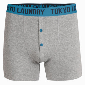 Headlam (2 Pack) Boxer Shorts Set in Swedish Blue / Paradise Pink - Tokyo Laundry