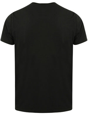 Hella Cotton Crew Neck T-Shirt with Chest Pocket in Jet Black - Tokyo Laundry