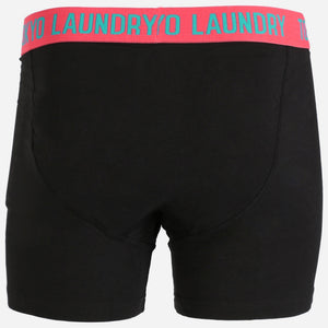 Helston (2 Pack) Boxer Shorts Set in Virdian Green / Paradise Pink - Tokyo Laundry