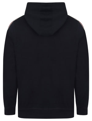 Hennessey Zip Through Hoodie With Tape Sleeve Detail In Navy - Tokyo Laundry