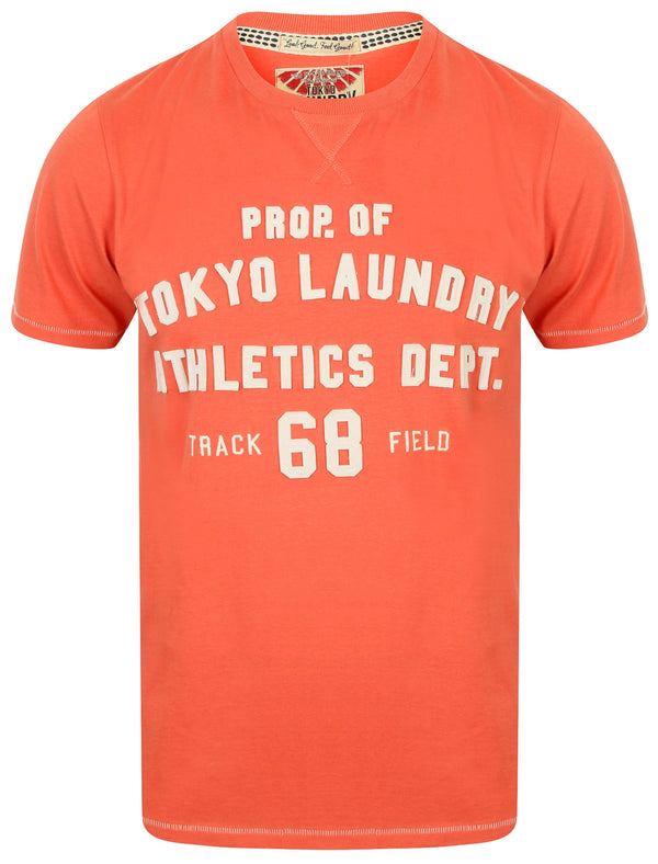 Henryville Applique Cotton T-Shirt In Faded Rose - Tokyo Laundry