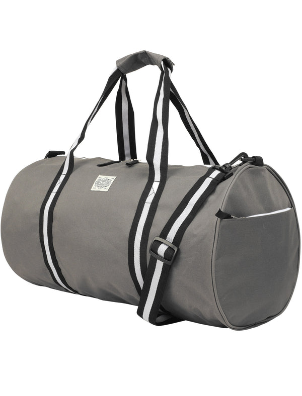 Highland Holdall Canvas Gym Bag in Mid Grey - Tokyo Laundry