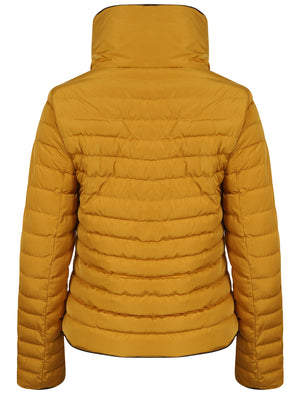 Honey Funnel Neck Quilted Jacket in Old Gold - Tokyo Laundry