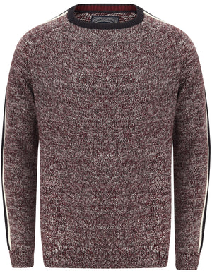 Honnold Knitted Jumper with Striped Sleeves In Port Royale Twist - Tokyo Laundry