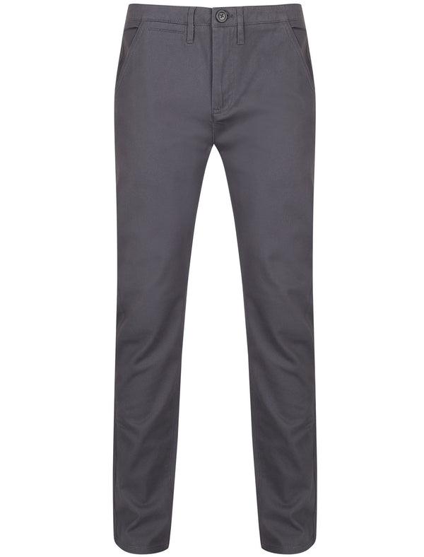 Horizon Cotton Twill Chinos in Dark Grey - Tokyo Laundry