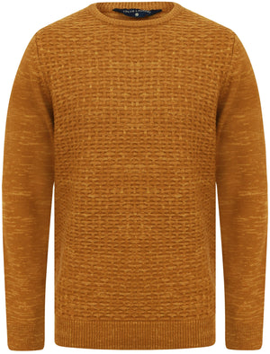Howth Wool Blend Woven Knitted Jumper in Mustard - Tokyo Laundry