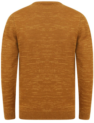 Howth Wool Blend Woven Knitted Jumper in Mustard - Tokyo Laundry