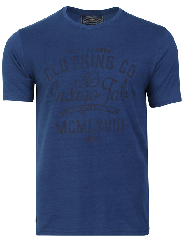Indigo Tiger T-shirt in Light Indigo - Tokyo Laundry