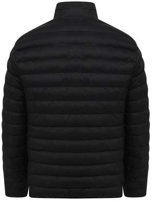 Inigo Funnel Neck Quilted Puffer Jacket in Jet Black - Tokyo Laundry