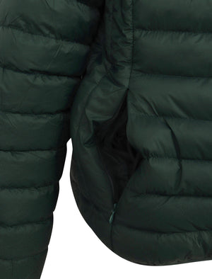Inigo Funnel Neck Quilted Puffer Jacket in Pine Grove - Tokyo Laundry